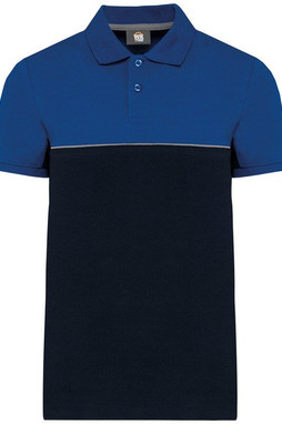 WK. Designed To Work WK210 - Unisex eco-friendly two-tone short sleeve polo shirt