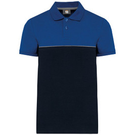 WK. Designed To Work WK210 - Unisex eco-friendly two-tone short sleeve polo shirt