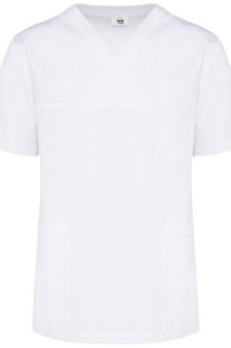 WK. Designed To Work WK504 - Kurzärmlige Unisex-Tunika aus Baumwolle