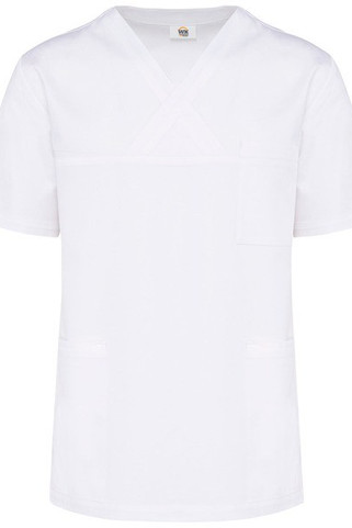 WK. Designed To Work WK504 - Kurzärmlige Unisex-Tunika aus Baumwolle