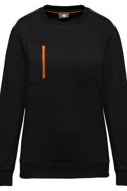 WK. Designed To Work WK403 - Unisex DayToDay contrasting zip pocket sweatshirt
