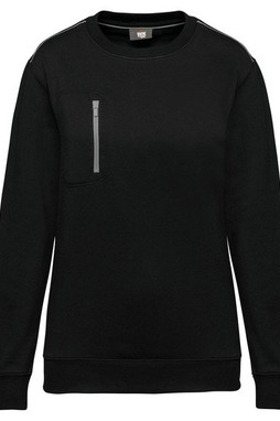 WK. Designed To Work WK403 - Unisex DayToDay contrasting zip pocket sweatshirt