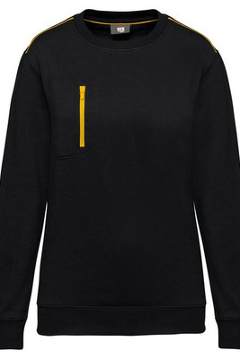 WK. Designed To Work WK403 - Unisex DayToDay contrasting zip pocket sweatshirt
