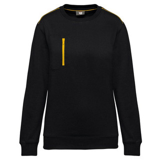 WK. Designed To Work WK403 - Unisex DayToDay contrasting zip pocket sweatshirt