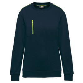 WK. Designed To Work WK403 - Unisex DayToDay contrasting zip pocket sweatshirt