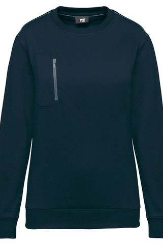 WK. Designed To Work WK403 - Unisex DayToDay contrasting zip pocket sweatshirt