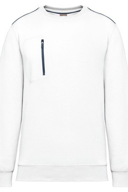 WK. Designed To Work WK403 - Unisex DayToDay contrasting zip pocket sweatshirt