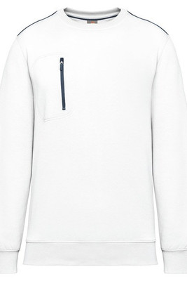 WK. Designed To Work WK403 - Unisex DayToDay contrasting zip pocket sweatshirt