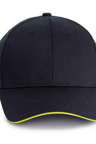 WK. Designed To Work WKP145 - Casquette 6 Panneaux Oekotex avec Visière Sandwich