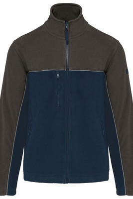 WK. Designed To Work WK904 - Giacca unisex in pile bicolore ecosostenibile