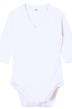 BABYBUGZ BZ060 - BABY LONG SLEEVE KIMONO BODYSUIT