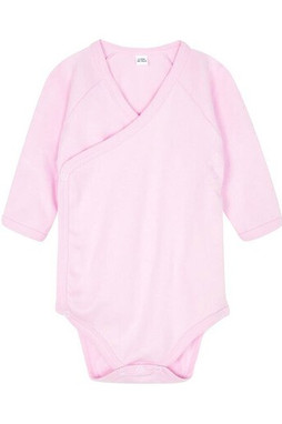 BABYBUGZ BZ060 - BABY LONG SLEEVE KIMONO BODYSUIT