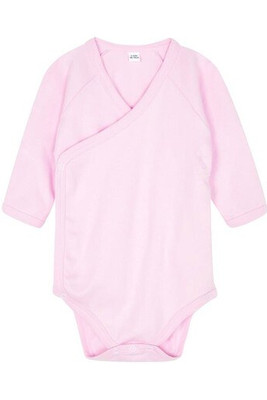 BABYBUGZ BZ060 - BABY LONG SLEEVE KIMONO BODYSUIT