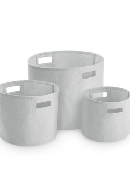 WESTFORD MILL WM574 - Versatile Cotton Canvas Storage Bins with Handles