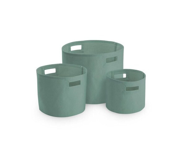 WESTFORD MILL WM574 - Versatile Cotton Canvas Storage Bins with Handles