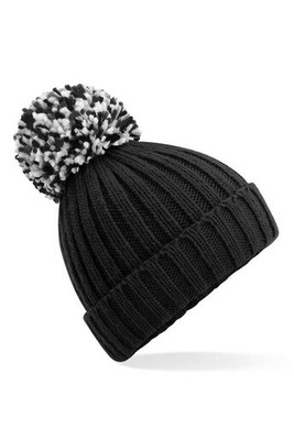 BEECHFIELD BF390 - Luxurious Shearling Lined Pom Pom Beanie