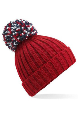 BEECHFIELD BF390 - Luxurious Shearling Lined Pom Pom Beanie