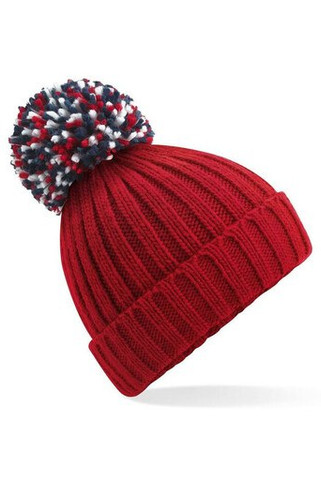 BEECHFIELD BF390 - Luxurious Shearling Lined Pom Pom Beanie