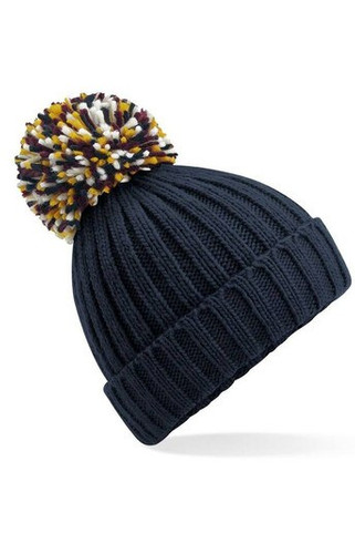 BEECHFIELD BF390 - Luxurious Shearling Lined Pom Pom Beanie