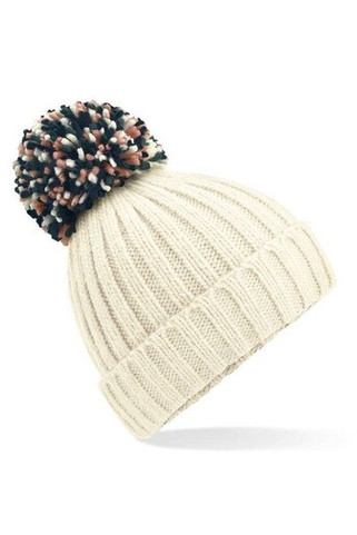BEECHFIELD BF390 - Luxurious Shearling Lined Pom Pom Beanie