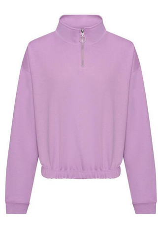 AWDIS JH037 - WOMENS CROPPED 1/4 ZIP SWEAT