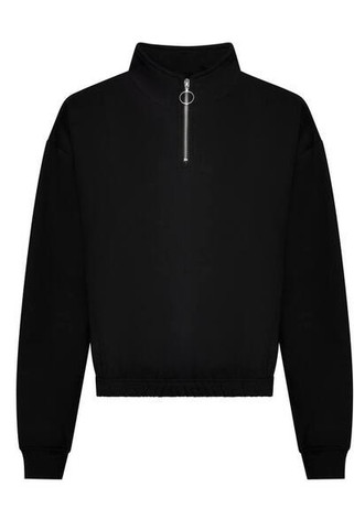 AWDIS JH037 - WOMENS CROPPED 1/4 ZIP SWEAT