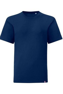 ET SI ON L'APPELAIT FRANCIS FRA192 - Organic Cotton Crew Neck Tee with Flag Detail