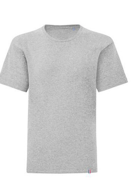 ET SI ON L'APPELAIT FRANCIS FRA192 - Organic Cotton Crew Neck Tee with Flag Detail