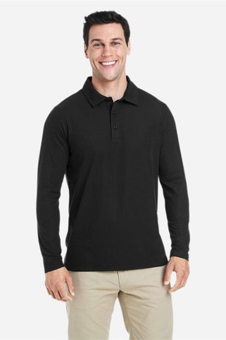 Core 365 CE112L - Mens Fusion ChromaSoft Long-Sleeve Pique Polo