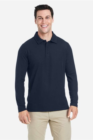 Core 365 CE112L - Mens Fusion ChromaSoft Long-Sleeve Pique Polo