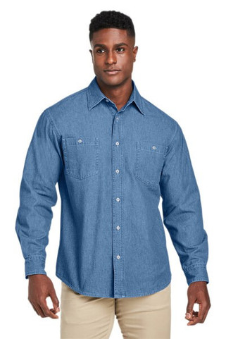 Harriton M540 - Mens Denim Shirt-Jacket