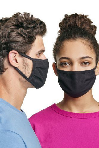 HANES CSKN10 - Hanes Adult Face Mask 10 Pack