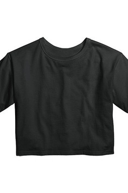 CHAMPION T435C - Girls Cropped Cotton Tee