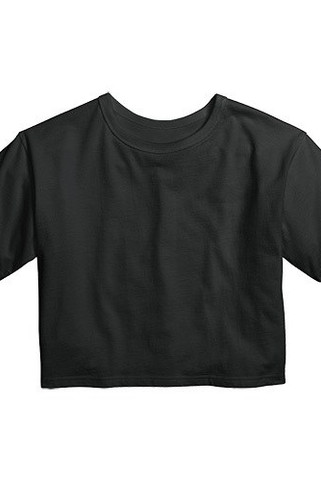 CHAMPION T435C - Girls Cropped Cotton Tee