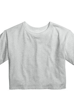 CHAMPION T435C - Girls Cropped Cotton Tee