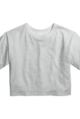 CHAMPION T435C - Girl's Cropped Cotton Tee