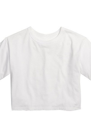 CHAMPION T435C - Girls Cropped Cotton Tee