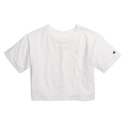 CHAMPION T435C - Girls Cropped Cotton Tee