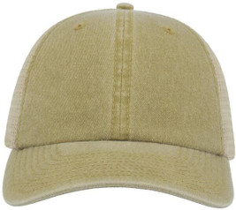 Atlantis ACCASE - Vintage Style Pigment Dyed Trucker Cap with Mesh