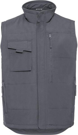 Russell R014M - Heavy Duty Workwear Gilet with Multiple Pockets