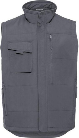 Russell R014M - Heavy Duty Workwear Gilet with Multiple Pockets