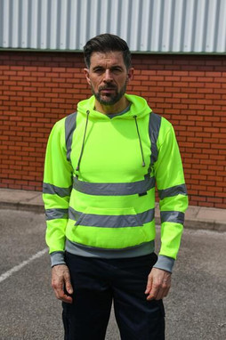 Korntex KXHO - High Visibility Safety Hoodie with Reflective Tape