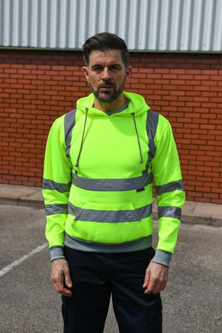Korntex KXHO - High Visibility Safety Hoodie with Reflective Tape