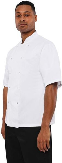 AFD By Dennys DDD70S - Affordable Unisex Short Sleeve Chef Jacket
