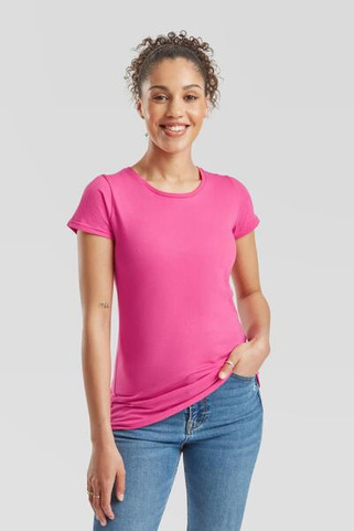 Fruit of the Loom F61432 - Fashionable Slim Fit Ladies Crew Neck T-Shirt