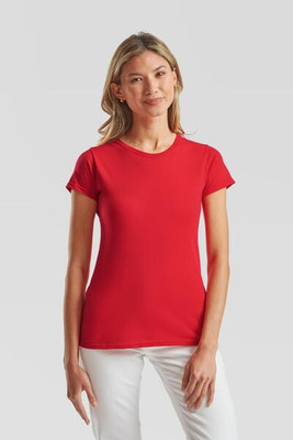 Fruit of the Loom F61432 - Fashionable Slim Fit Ladies Crew Neck T-Shirt