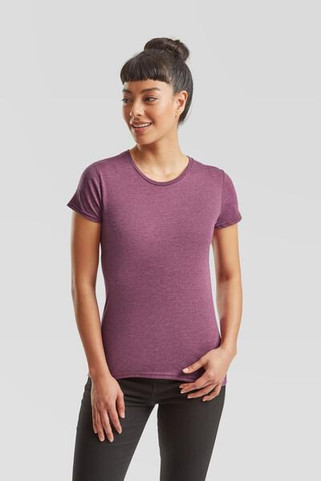 Fruit of the Loom F61432 - Fashionable Slim Fit Ladies Crew Neck T-Shirt