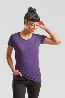 Fruit of the Loom F61432 - Fashionable Slim Fit Ladies Crew Neck T-Shirt