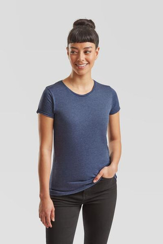 Fruit of the Loom F61432 - Fashionable Slim Fit Ladies Crew Neck T-Shirt