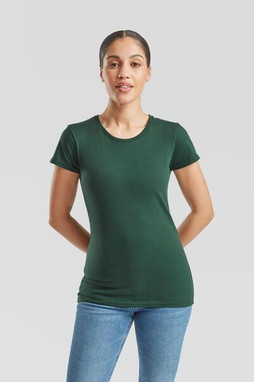 Fruit of the Loom F61432 - Fashionable Slim Fit Ladies Crew Neck T-Shirt